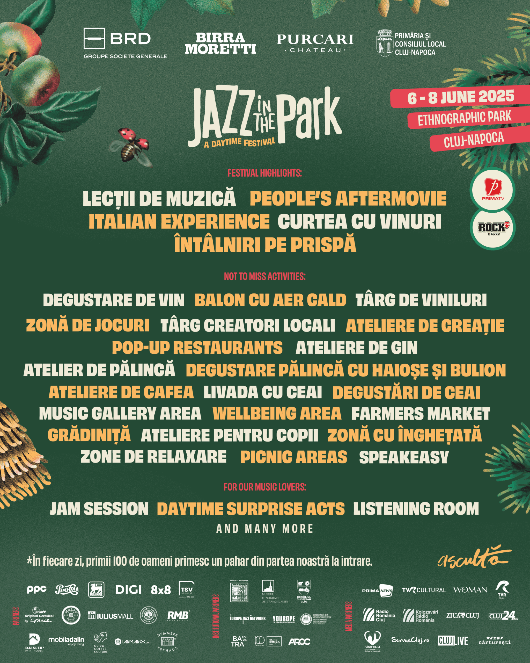 Activities at Jazz in the Park 2025